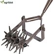 FALCON FGHT-309 Hand Soil Tiller and Weeder Reseeding Grass Soil Mixing Cultivator Tool Garden Weeding and Soil Crumbler for Agriculture Farming Gardening (Pack of 25, Without Handle)