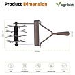 FALCON FGHT-309 Hand Soil Tiller and Weeder Reseeding Grass Soil Mixing Cultivator Tool Garden Weeding and Soil Crumbler for Agriculture Farming Gardening (Pack of 25, Without Handle)