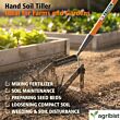 FALCON FGHT-309 Hand Soil Tiller and Weeder Reseeding Grass Soil Mixing Cultivator Tool Garden Weeding and Soil Crumbler for Agriculture Farming Gardening (Pack of 25, Without Handle)