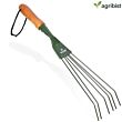  Falcon FWHR-9 Wire Rake with 6-Claws Durable Steel Construction Comfortable Wooden Grip Heavy Duty Multipurpose Leaf Cleaning Gardening Tool for Quick Clean Up Garden Leaves Roof Lawn & Yard (Pack of 25)
