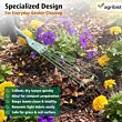  Falcon FWHR-9 Wire Rake with 6-Claws Durable Steel Construction Comfortable Wooden Grip Heavy Duty Multipurpose Leaf Cleaning Gardening Tool for Quick Clean Up Garden Leaves Roof Lawn & Yard (Pack of 25)