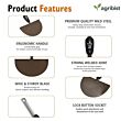 FALCON FPLE-5221CQ Lawn Edge Cleaner Without Handle Heavy Duty Manual Hand Weed Removal Gardening Tool for Lawn Garbage & Garden Leaf Clean Up Home Garden & Agriculture Tools (Pack of 50)