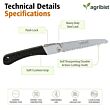 FPS-21 Hand Pruning Saw Heavy Duty with Carbon Steel Blade Handsaw for Trees Wood Cutting Camping Gardening Work Tree Trimming (Pack of 25)