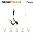 FPCH-3071CQ Weeding Cultivator Without Handle Garden Hoe Manual Hand Weeder for Weeding hoeing Trenching Gardening Tool for Home Gardens & Agriculture (Pack of 25)