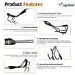 FPCH-3071CQ Weeding Cultivator Without Handle Garden Hoe Manual Hand Weeder for Weeding hoeing Trenching Gardening Tool for Home Gardens & Agriculture (Pack of 25)