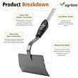 FPOH-5071CQ Onion Hoe Without Handle Heavy Duty Manual Garden Hand Tool for Digging and Weeding Gardening Tools for Home Gardens & Agriculture (Pack of 50)
