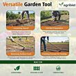 SPKW-50 Steel Spade with Wooden Handle Phawda Agriculture Equipment for Digging & Weeding Comfort Grip Handle Garden Tool for Home Gardening Farm Lands (Pack of 25)