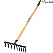   FRWH-14 Garden Rake with 14 Teeth and Steel Handle Heavy Duty Cultivator Rakes for Loosening Soil Gathering Leaf Leveling Lawn Farming Land Management (Pack of 50)