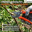  FPS-206 Steel Pruning Secateur with Heavy Duty Stainless Steel Pruner Cutter Sharp Blade Grip Handle Trimmer Plant Clipper Tool Gardening Scissors for Home Garden Lawn Backyard (Pack of 25)