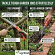  FGT-42 4pc Gardening Tool Kit with Pruning Secateur Trowel Pruning Saw and Garden Edger Garden Set for Home Gardener Beginners (Pack of 25, Multicolor)