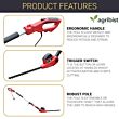 Watt Electric Hedge Trimmer 60cm Blade Cutting Length with Mechanical Brake & Extended Reach for Trimming Shrubs Small Trees (FPHT-2680) (Pack of 25)