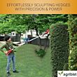 Watt Electric Hedge Trimmer 60cm Blade Cutting Length with Mechanical Brake & Extended Reach for Trimming Shrubs Small Trees (FPHT-2680) (Pack of 25)