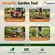 FRS-3000 Garden Shovel with D-Grip Fiber Glass Handle Round Head and Metal Blade Hand Trowel Gardening Tool for Planting Digging Home Gardens & Farming (Pack of 25)