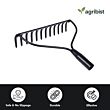  FBR-0110 Garden Bow Rake with 12 Teeth Metal Head Heavy Duty Multipurpose Gardening Tool for Loosening Soil Gathering Leaf Leveling & Farming Land and Agriculture (Black) (Pack of 50)