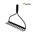  FBR-0110 Garden Bow Rake with 12 Teeth Metal Head Heavy Duty Multipurpose Gardening Tool for Loosening Soil Gathering Leaf Leveling & Farming Land and Agriculture (Black) (Pack of 50)