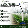 Jain | Fogger - Plastic Fogger - Nozzle with Antileak + Suspender Assembly with Weight (30cm) - 7.5 lph- 4-Way Fogger - (Pack of 25)