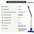 Jain | Fogger - Plastic Fogger - Nozzle with Antileak + Suspender Assembly with Weight (30cm) - 7.5 lph- 4-Way Fogger - (Pack of 25)