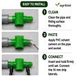  Drip Irrigation Accessories | Aqua Plain Socket | 3/4' X 16 TEE | PVC pasting Type (PACK OF 100)