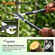 Bypass Looper 2 x Gear C with 30mm Capacity Stainless Steel Blade Heavy Duty Pruning Secateur Gardening Scissors Plant and Branch Cutting Shears Tool for Home Garden (Multicolor) (Pack of 25)