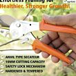 Pruning Secateurs - Economy M-2(Total Length 200 Mm, Steel Handle with PVC Grip) (3, BLACK, MEDIUM) (Pack of 1)
