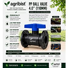  AGRIBIST |PP BALL VALVE 4.0" (110MM)-IND