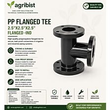 AGRIBIST | PP TEE 2.5"X2.5"X2.5" FLANGED -IND