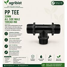 AGRIBIST | PP TEE 32MM ALL SIDE MALE THREAD-IND