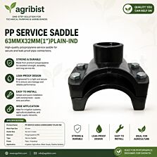 AGRIBIST | PP SERVICE SADDLE 63MMX32MM(1")PLAIN-IND