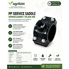 AGRIBIST | PP SERVICE SADDLE 90MMX32MM(1")PLAIN-IND