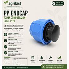AGRIBIST | PP ENDCAP 32MM COMPRESSION-PUSH TYPE