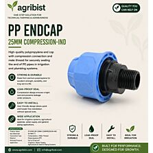 AGRIBIST | PP ENDCAP 25MM COMPRESSION-IND