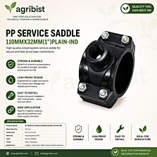 AGRIBIST | PP SERVICE SADDLE110MMX32MM(1")PLAIN-IND