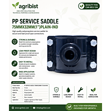 AGRIBIST | PP SERVICE SADDLE 75MMX32MM(1")PLAIN-IND