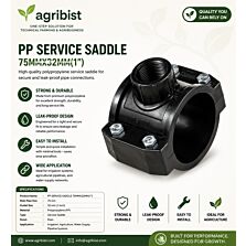 AGRIBIST | PP SERVICE SADDLE 75MMX32MM(1")