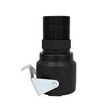 AGRIBIST | HDPE Sprinkler Pipe Fittings - Single Clamp - C-type - 2 Inch - PCN (Pump Connecting Nipple) - Out/Threaded (PACK OF 2)
