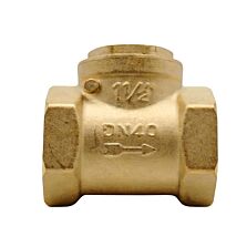 AGRIBIST | Brass Non Return Valve 1 Inch (25mm) Female x Female (FxF) Threaded End Flap Check Valve NRV Heavy Duty Brass Backflow Preventer Water Pump Borewell Plumbing 0-16 Bar Pack Of 2