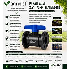  AGRIBISBT |PP BALL VALVE 2.5" (75MM)-IND