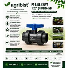 AGRIBIST |PP BALL VALVE 1.25" (40MM)-IND
