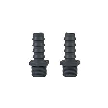 AGRIBIST   Drip  Fittings And Accessories - Threaded Fittings - Threaded - Premium - Nipple - 0.5 inch x 16mm - Delrin - (Pack of 50)
