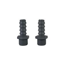 AGRIBIST | Drip Fittings And Accessories - Threaded Fittings - Threaded - Premium - Nipple - 0.5 inch x 16mm - Delrin - (Pack of 10)
