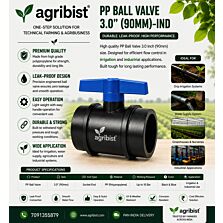 AGRIBIST | PP BALL VALVE 3.0" (90MM)-IND
