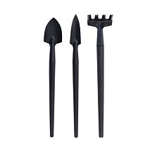 AGRIBIST | FBGT-123 Mini Garden Tool Set 3 Pcs with Shovel Trowel and Hand Cultivator Alloy Steel Durable Heavy Duty Plant Tools Kit for Home Gardening Indoor & Outdoor Plants (Multicolor)