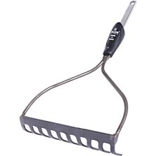 AGRIBIST | FPBR-0111CQ Garden Bow Rake Without Handle 10 Teeth Heavy Duty Cultivator Rakes for Loosening Soil Gathering Leaf Leveling Lawn Farming Land Management (Pack of 1)