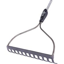 AGRIBIST | FPBR-0121CQ Garden Bow Rake Without Handle 12 Teeth Heavy Duty Cultivator Rakes for Loosening Soil Gathering Leaf Leveling Lawn Farming Land Management (Pack of 1)