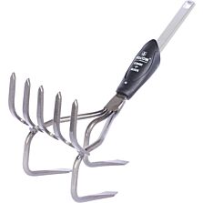 AGRIBIST | FPCR-3041CQ Hand Culti-Rake Without Handle Garden Hoe Manual Weeder for Aerating & loosening Soil Gardening Cultivator Tool for Home Gardens & Agriculture (Pack of 1)