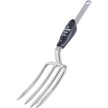 AGRIBIST | FPDF-8901CQ Garden Fork Without Handle Heavy Duty 4 Teeth Digger Manual Hand Weeding Tool for Indoor and Outdoor Home Gardens & Lawn Digging Bar (Pack of 1)