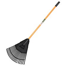 AGRIBIST | FPLR-49 Leaf Rake with Ergonomic Grip Long Handle 3 in 1 Heavy Duty Durable Tines Multi-Purpose Gardening Tool for Home Garden Raking Leaves Soil Leveling & Cultivating (Multicolor)