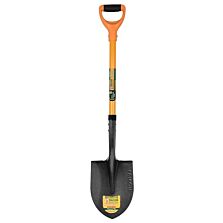 AGRIBIST | with D-Grip Fiber Glass Handle Round Head and Metal Blade Hand Trowel Gardening Tool for Planting Digging