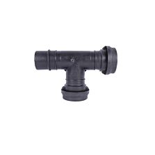 AGRIBIST | HDPE Sprinkler Pipe Fittings - Dual Clamp - 2.5 Inch - TEE (PACK OF 5)