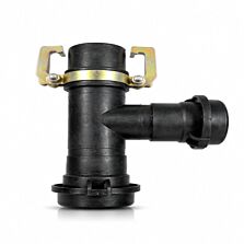 AGRIBIST | HDPE Sprinkler Pipe Fittings - Dual Clamp - 2 Inch - TEE (PACK OF 10)